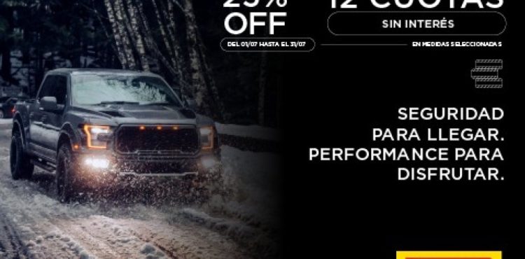 Descubrí las ofertas exclusivas de Pirelli para que tu vehículo enfrente el invierno con seguridad y estilo