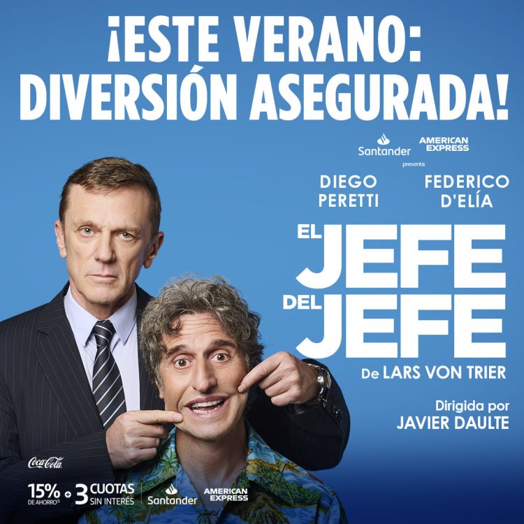 Diego Peretti y Federico D’Elía protagonizan “El jefe del jefe”: risas aseguradas y descuentos exclusivos en entradas
