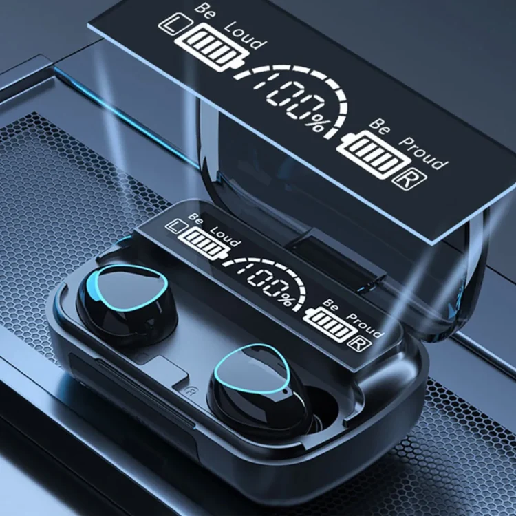 Auriculares M10 Pro | Hi Fi | Power Bank Color Negro Luz Blanco
