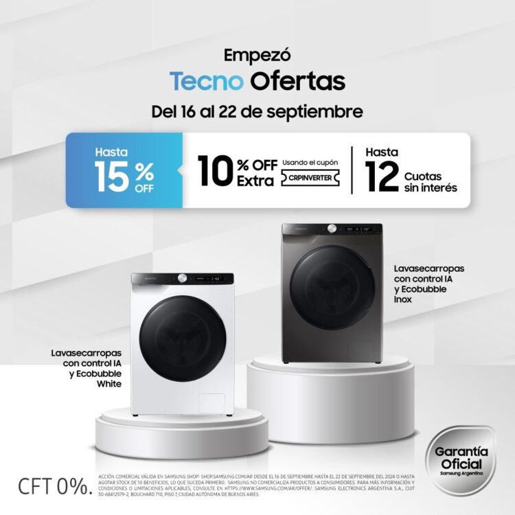 ¡Comenzaron las Tecno Ofertas de Samsung!