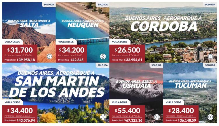 Jetsmart lanza excelentes Promociones en vuelos nacionales desde Buenos Aires