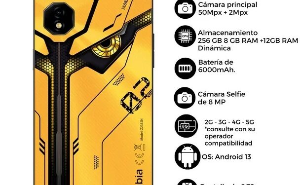 Neo 2 Nubia 5G 8/256GB amarillo