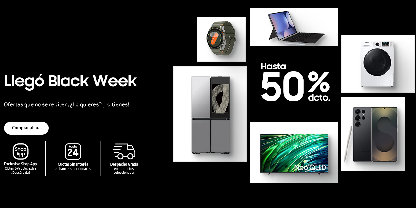 Black Week Samsung 2023: Descubre Ofertas Increíbles con Descuentos de hasta 50% Cada Día