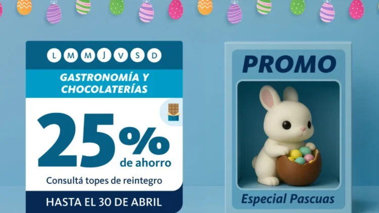 ¡Aprovechá Ya! Este banco ofrece 25% off en chocolates y restaurantes para Semana Santa